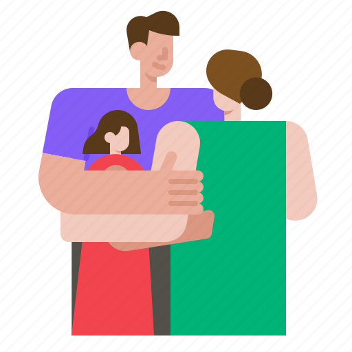Family, mother, father, people, daughter, support, love icon - Download on Iconfinder