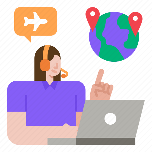Travel, agency, agent, staff, call, center icon - Download on Iconfinder