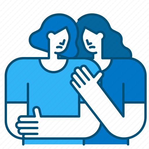 Mental, health, friend, care, embrace, hug, understanding icon - Download on Iconfinder