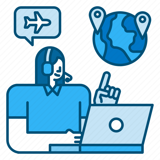 Travel, agency, agent, staff, call, center icon - Download on Iconfinder