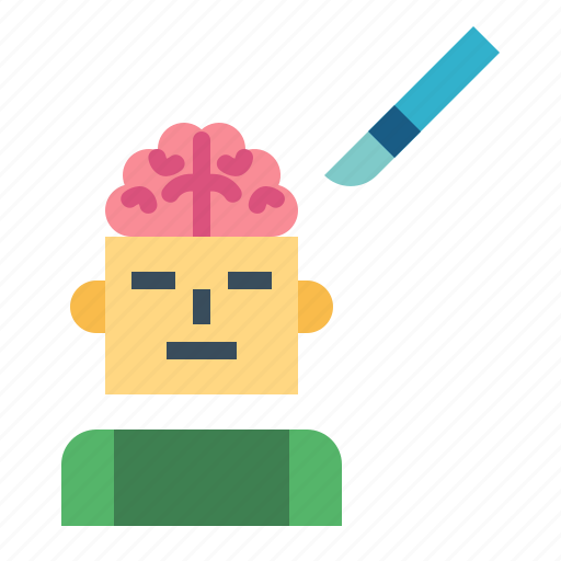 Surgery, scalpel, medical, treatment, brain icon - Download on Iconfinder