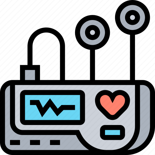 Ecg, monitor, electrocardiogram, medical, device icon - Download on Iconfinder