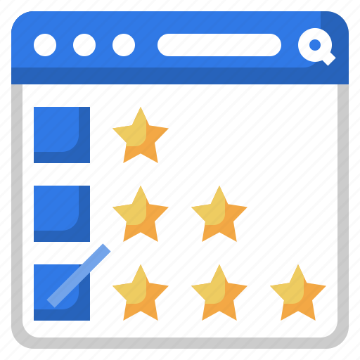 Rating, feedback, customer, review, browser, star icon - Download on Iconfinder