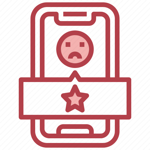 Bad, review, sad, smartphone, customer, satisfaction icon - Download on Iconfinder
