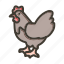 chicken, animal, bird, farming, hen 