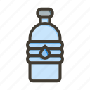 water, flask, glass, bottle, drop, beverage