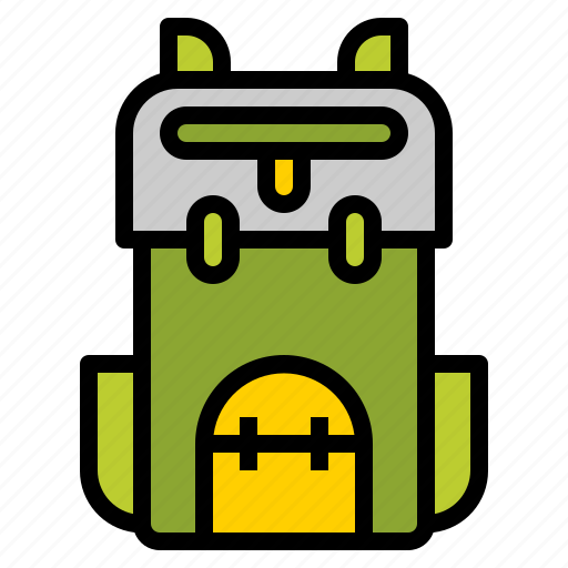 Backpack, bag, camping, travel, vacation icon - Download on Iconfinder