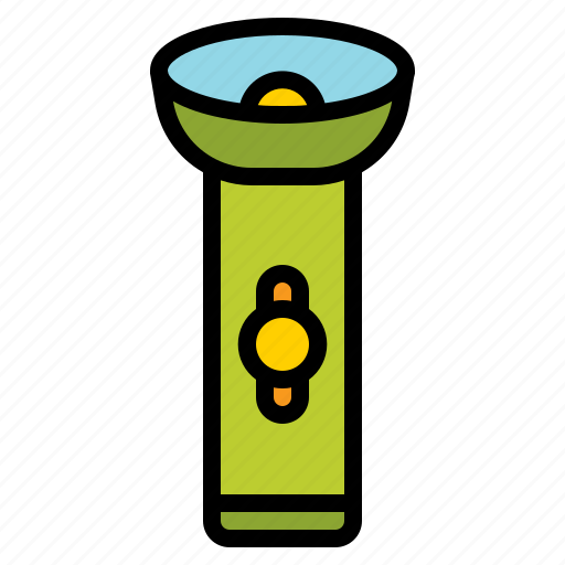 Torch, camping, flashlight, light, outdoors icon - Download on Iconfinder