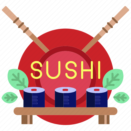 Color, cooking, food, gastronomy, restaurant, roll, sushi icon - Download on Iconfinder