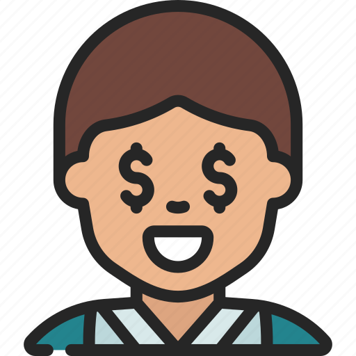 Greedy, businessman, greed, avatar, money icon - Download on Iconfinder