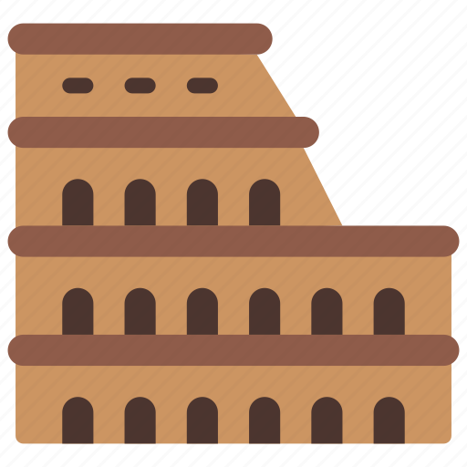 Colosseum, roman, landmark, construction icon - Download on Iconfinder