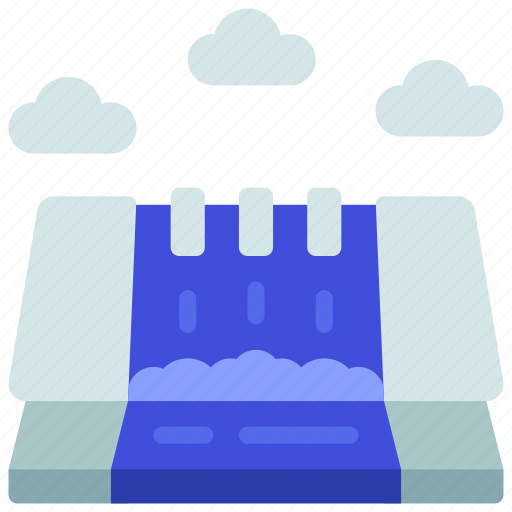 Dam, water, block, hydro, power icon - Download on Iconfinder