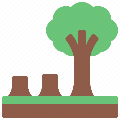 Deforestation, trees, stumps, stump, chopped icon - Download on Iconfinder