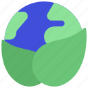 eco, friendly, earth, world, globe, leaves