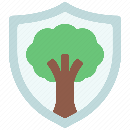 Forest, protection, woods, tree, shield icon - Download on Iconfinder