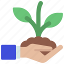 give, plant, growth, grow, organic, hand