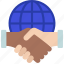 global, agreement, handshake, world, grid 