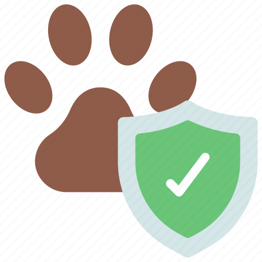 Protected, wildlife, paw, print, shield, protection icon - Download on Iconfinder