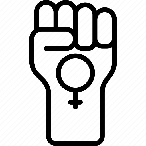Womens, rights, hand, power, protest icon - Download on Iconfinder