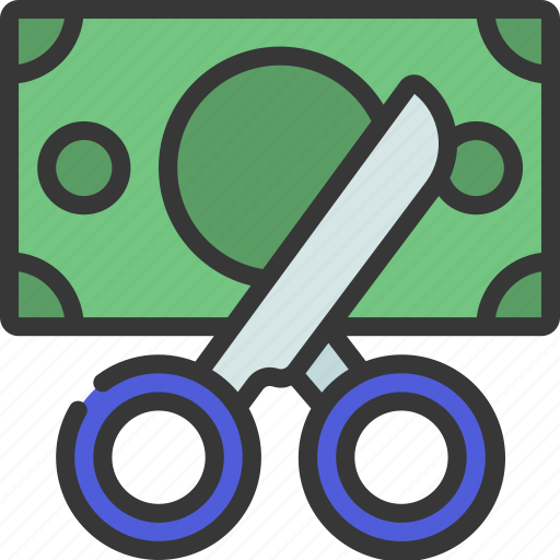 Cutting, costs, prices, money icon - Download on Iconfinder