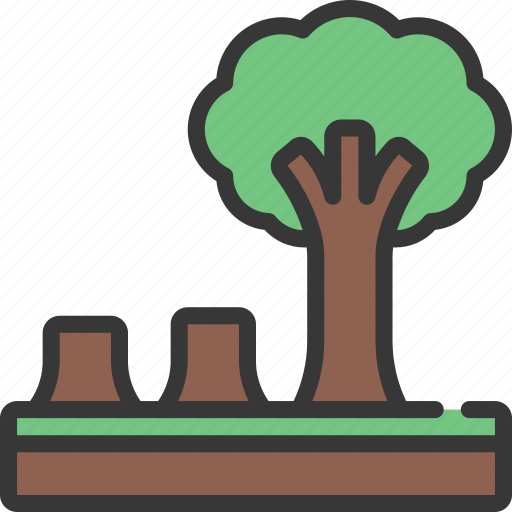 Deforestation, trees, stumps, stump, chopped icon - Download on Iconfinder