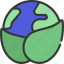 eco, friendly, earth, world, globe, leaves 