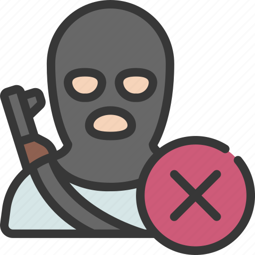 No, terrorism, terrorist, person, evil icon - Download on Iconfinder