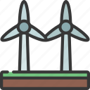 wind, farm, windmill, turbine, energy