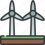 wind, farm, windmill, turbine, energy 