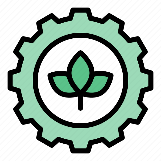 Energy, gear, green, leaf, power, sustainable icon - Download on Iconfinder