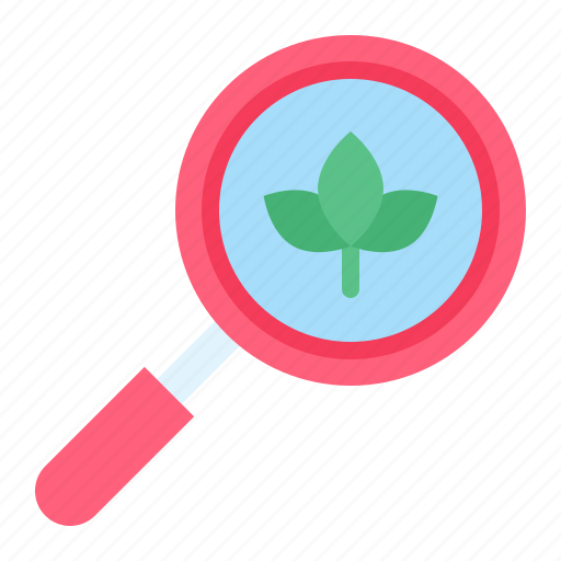 Energy, find, leaf, magnifying glass, search, sustainable icon - Download on Iconfinder