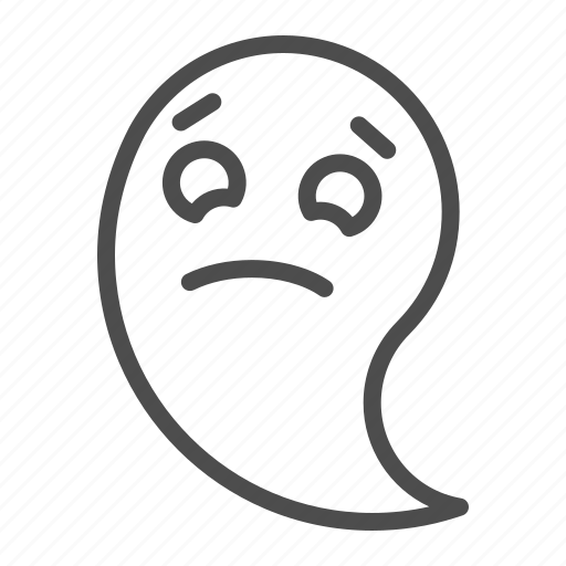 Ghost, scary, character, creepy, sad, foam icon - Download on Iconfinder