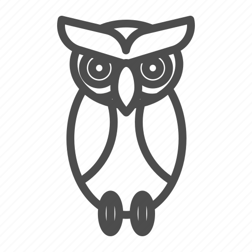 Owl, bird, eyes, night, eyebrow, wing, watchman icon - Download on Iconfinder