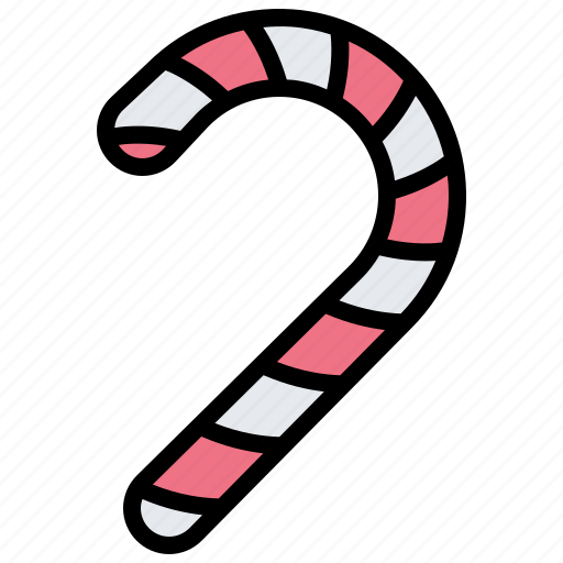 Candy, cane, christmas, stick, striped icon - Download on Iconfinder