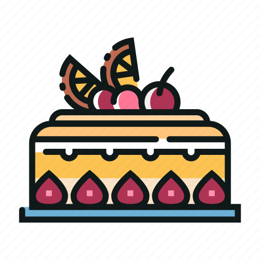 Bakery, cake, dessert, fruit, sweet, fruitcake icon - Download on Iconfinder