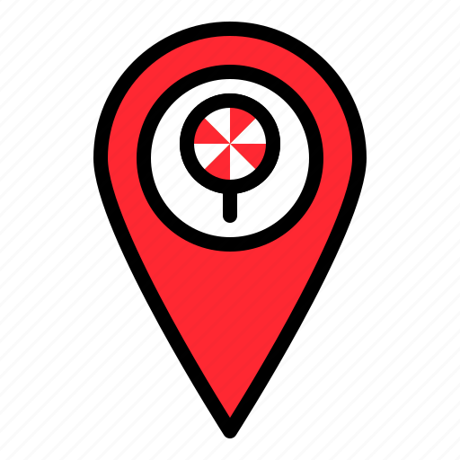 Candy, confectionery, location, lollipop, pin, sweets icon - Download on Iconfinder