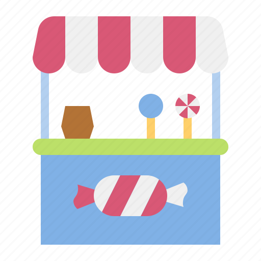 Candy, confectionery, dessert, lollipop, shop, stall, sweets icon - Download on Iconfinder