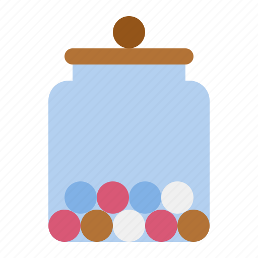 Bubble gum, candy, candy jar, confectionery, dessert, sweets icon - Download on Iconfinder