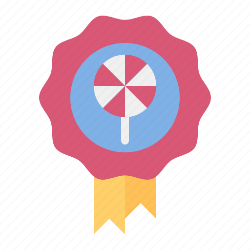 Award, badge, candy, confectionery, lollipop, reward, sweets icon - Download on Iconfinder