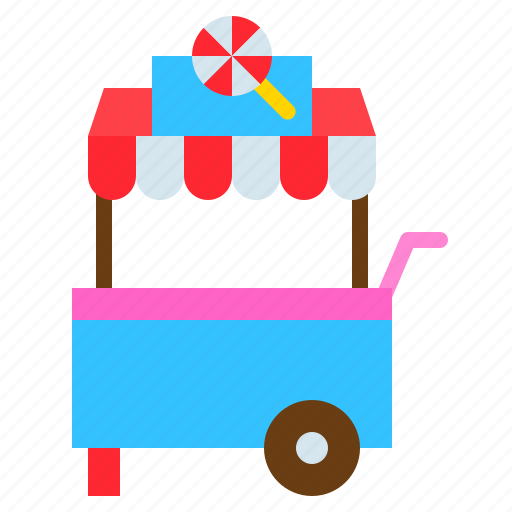 Candy, cart, confectionery, lollipop, shop, sweets icon - Download on Iconfinder