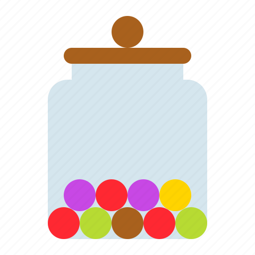 Bubble gum, candy, candy jar, confectionery, sweets icon - Download on Iconfinder