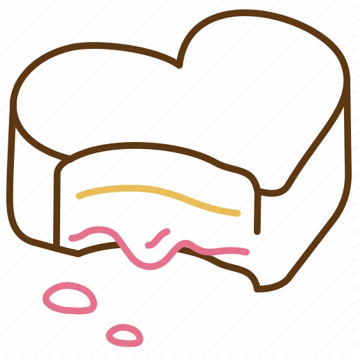 Chocolate, chocolate heart, filled praline, strawberry praline, love, romantic, valentine icon - Download on Iconfinder