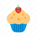 cake, cherry, cream, cupcake, cupcakes, snack, sweet 