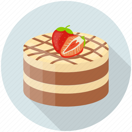 Anniversary cake, caramel cake, chocolate cake, cream cake, fresh cake icon - Download on Iconfinder