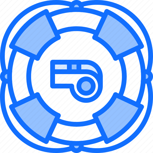 Buoy, lifebuoy, swim, swimmer, swimming, water, whistle icon - Download on Iconfinder