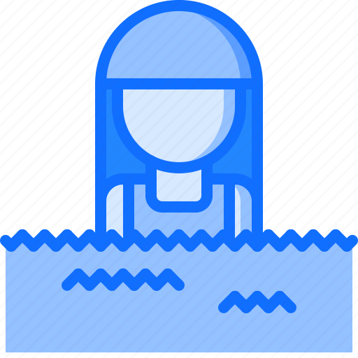 Swim, swimmer, swimming, water, woman icon - Download on Iconfinder