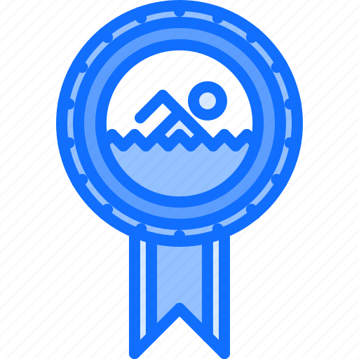 Award, badge, pin, swim, swimmer, swimming, water icon - Download on Iconfinder