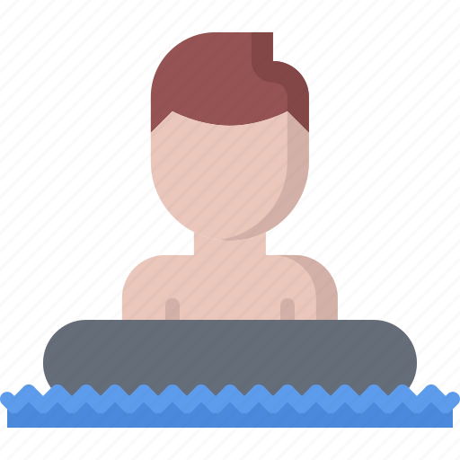 Lifebuoy, man, rubber, swim, swimmer, swimming, water icon - Download on Iconfinder