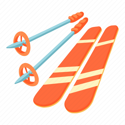 Blizzard, boot, cartoon, cold, skier, skiing, stick icon - Download on Iconfinder