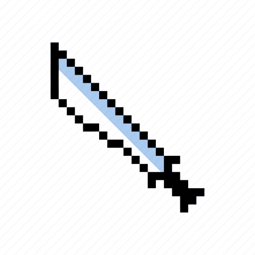 Blade, game, game ui, pixel art, sword, weapon icon - Download on Iconfinder